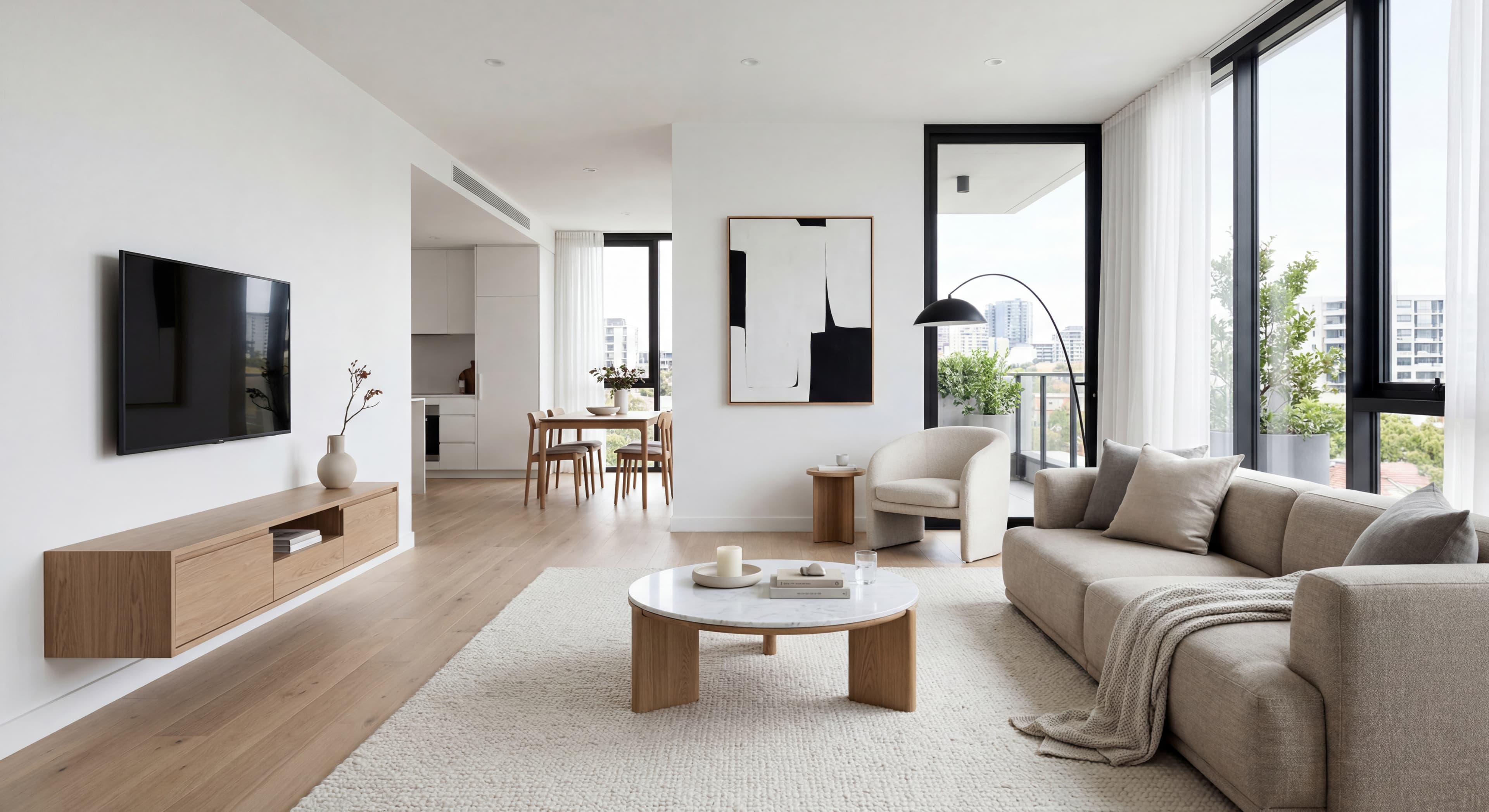 Minimalist staging example